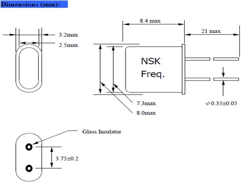 NSK晶振,石英晶振,NXA UM-1晶振