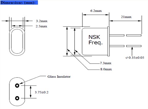 NSK晶振,石英晶振,NXB UM-5晶振