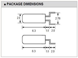 Transko晶振,石英晶振,2X6SMD晶振,弯脚音叉晶振