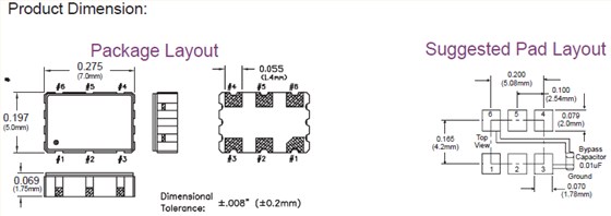 FTTC07 7050 TCXO VCTCXO LVPECL