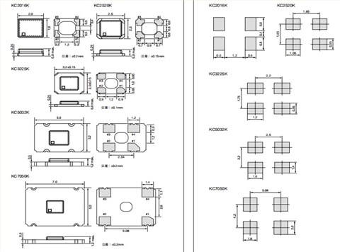 Kyocera有源晶振,CMOS,KC2520K33.3333C1GE00,33.3333MHz,2520mm,2.5V