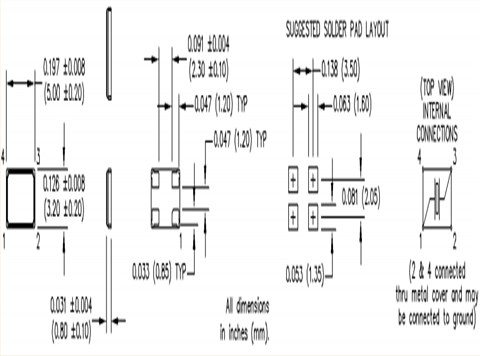 Mtronpti晶振,M13252DG12 24.000000MHz,5032mm,6G无线网络晶振