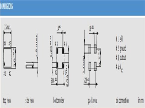 O 125.0-JO75-G-2.5-1-T1-LF|JAUCH|OSCILLATOR