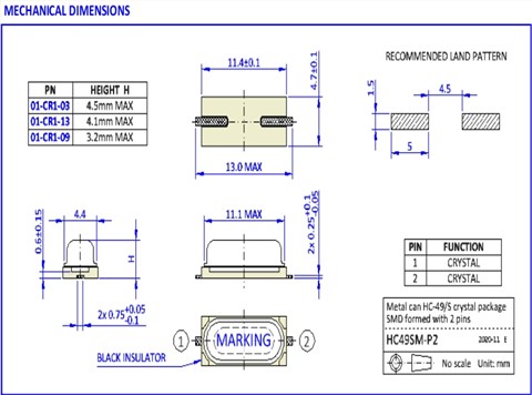 NKG Crystal|01-CR1-03-27M120-T18-3050E-EXT|TAIHETH