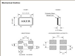 C3E-12.000-10-2030-X-R|12MHz|10pF|AKER无源晶振