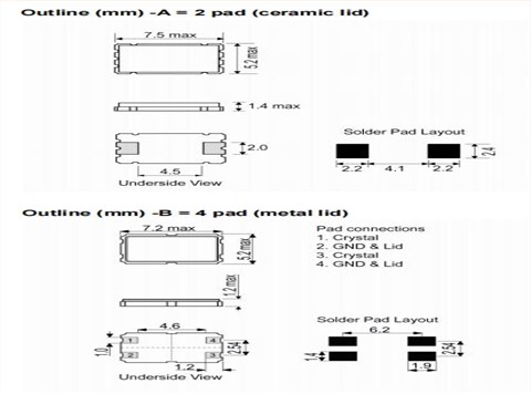IQD晶振|LFXTAL026380Reel|12SMX-B晶振|7050mm晶振