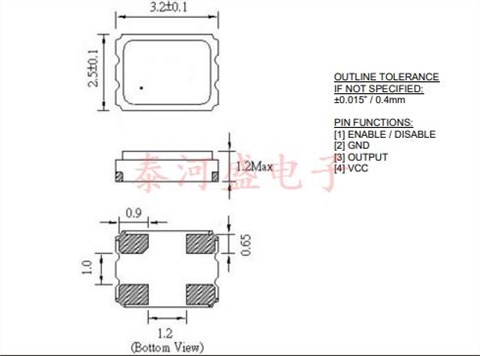 COM13025-38.400-EXT-T-TR,Raltron拉隆晶振,3225有源晶振